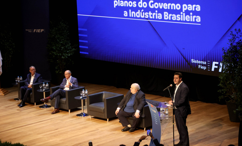 Governador com o vice presidente na FIEP