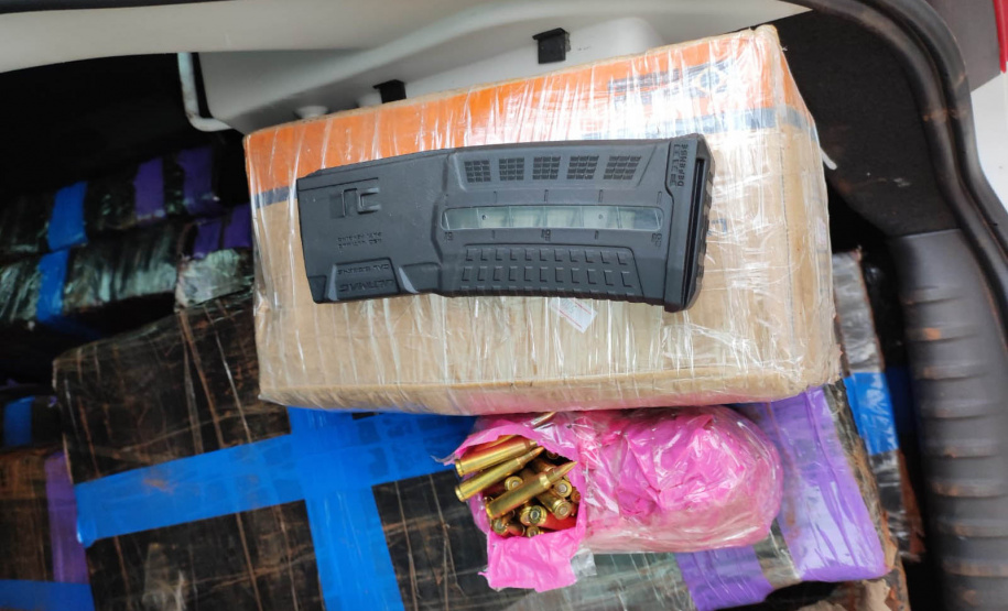 Polícia Militar apreende mais de mil munições de fuzil e 432 quilos de maconha em São José das Palmeiras