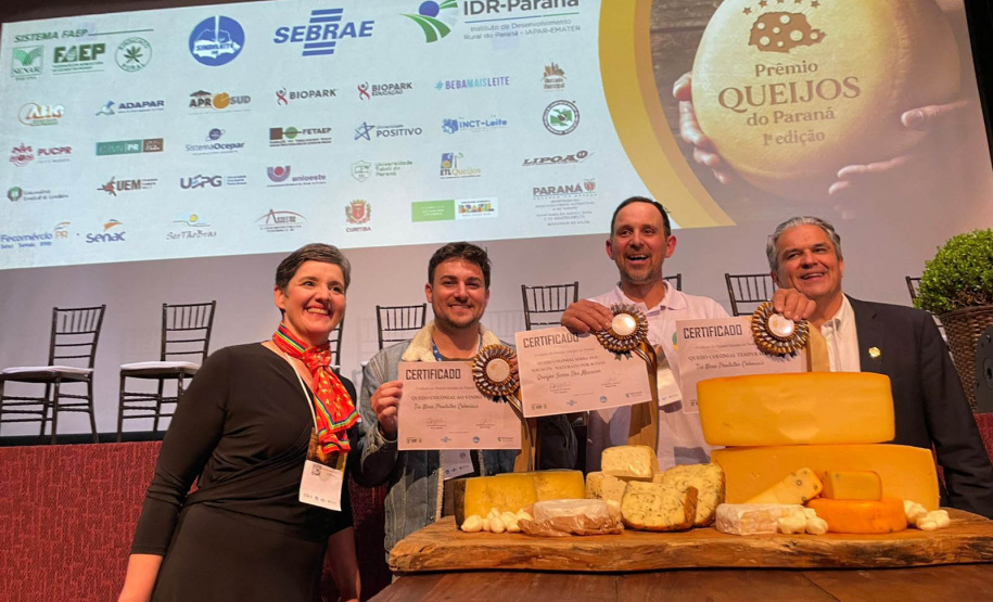 Produtores assistidos pelo IDR estão entre os melhores do prêmio Queijos do Paraná
