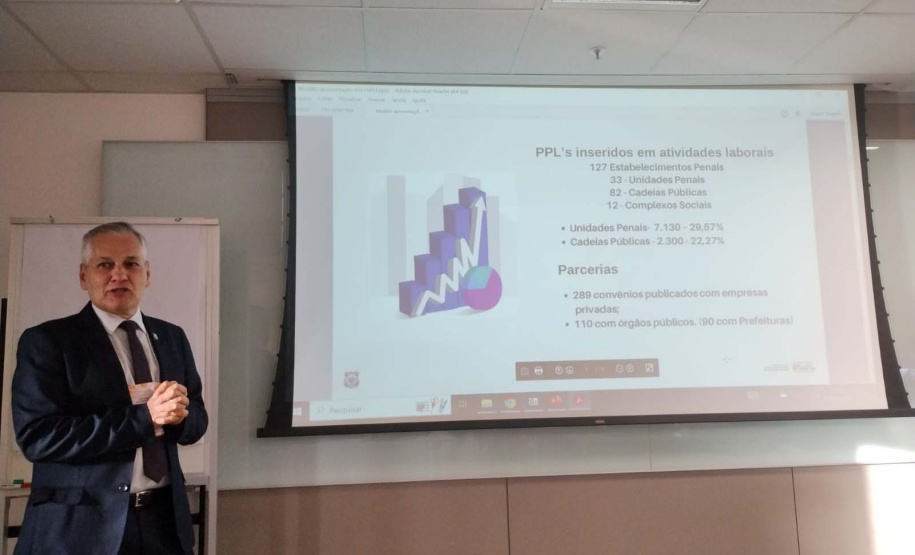 Políticas públicas do sistema prisional do Paraná são pauta de apresentação no fórum nacional de parcerias da União