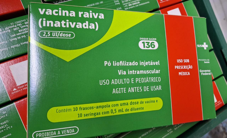 Estado recebe novas doses da vacina antirrábica humana e alerta para os cuidados com a doença