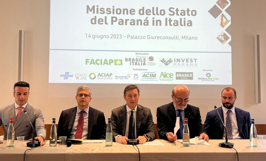 Invest Paraná na sexta missão internacional do ano, à Itália.