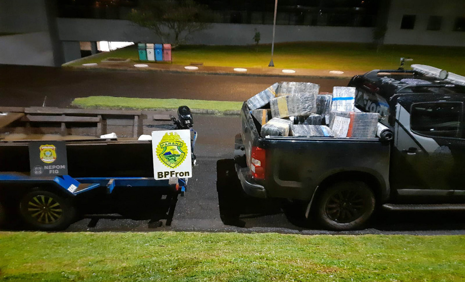 Ação integrada apreende mais de 700 quilos de drogas e cigarros contrabandeados em Foz do Iguaçu