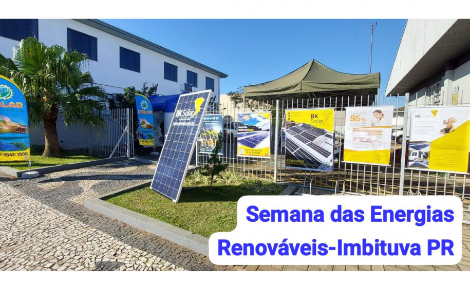 Para divulgar o programa RenovaPR Semana das Energias Renováveis segue até sexta-feira