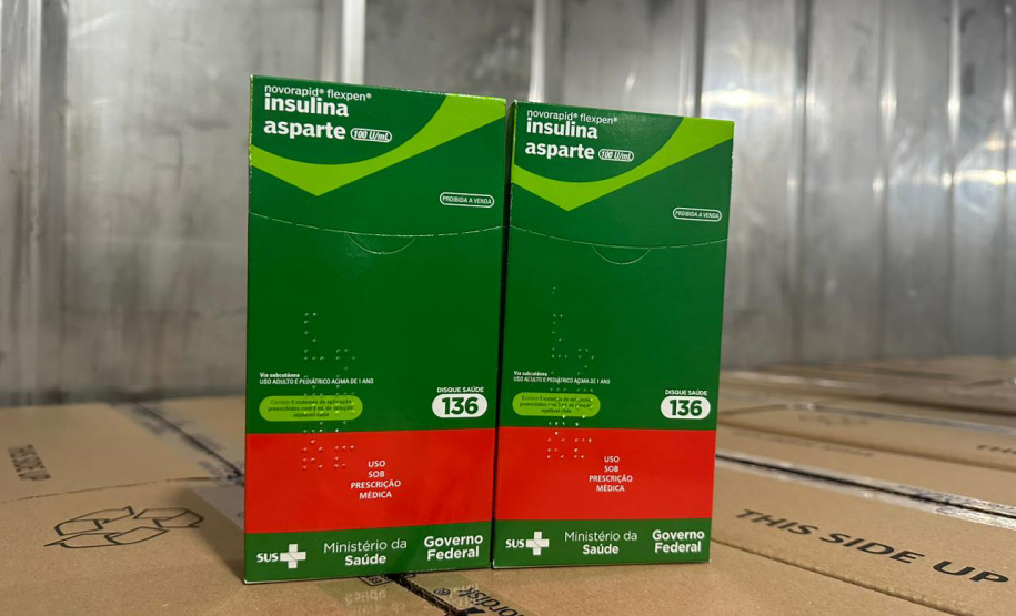 Nova remessa de 42 mil insulinas chega ao Paraná nesta terça-feira
