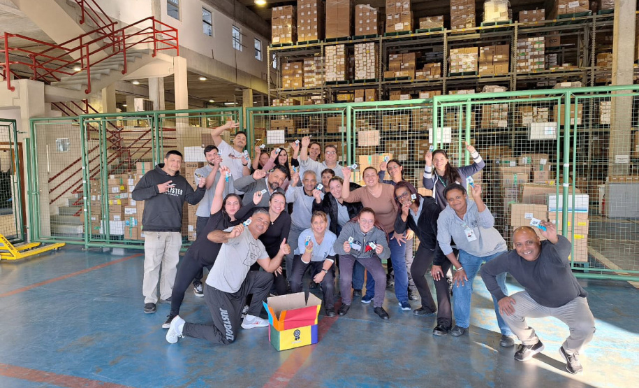 Servidores da Sesa participam da ginástica laboral e incentivo à atividade física