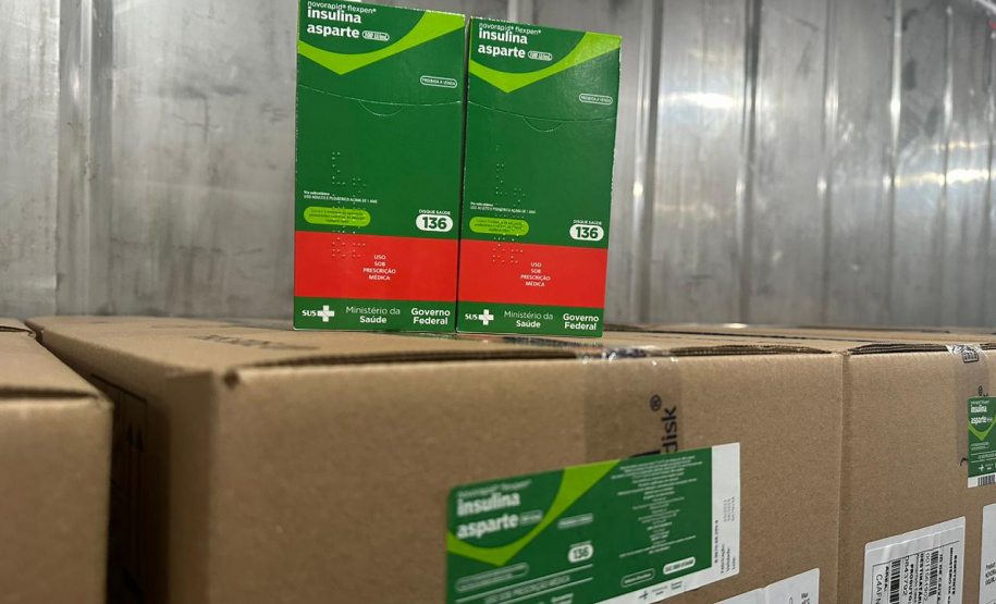 Nova remessa de 42 mil insulinas chega ao Paraná nesta terça-feira