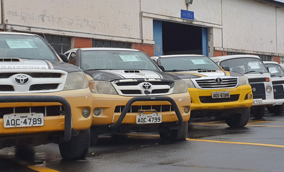 Interessados em participar do leilão de veículos do Estado já podem dar lances