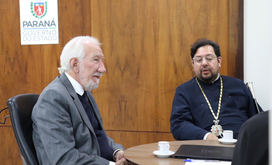 Vice-governador recebe líder da Igreja Ortodoxa grega na América do Sul