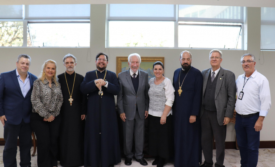Vice-governador recebe líder da Igreja Ortodoxa grega na América do Sul