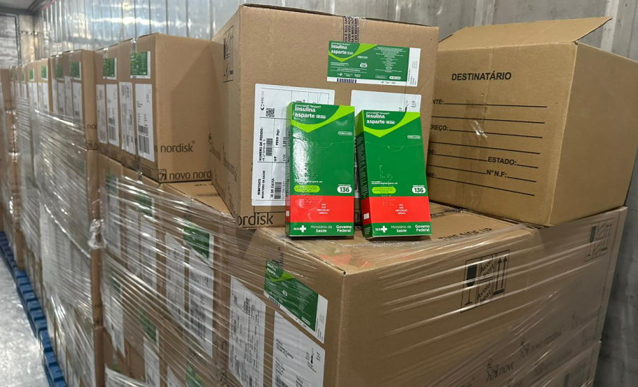 Nova remessa de 42 mil insulinas chega ao Paraná nesta terça-feira