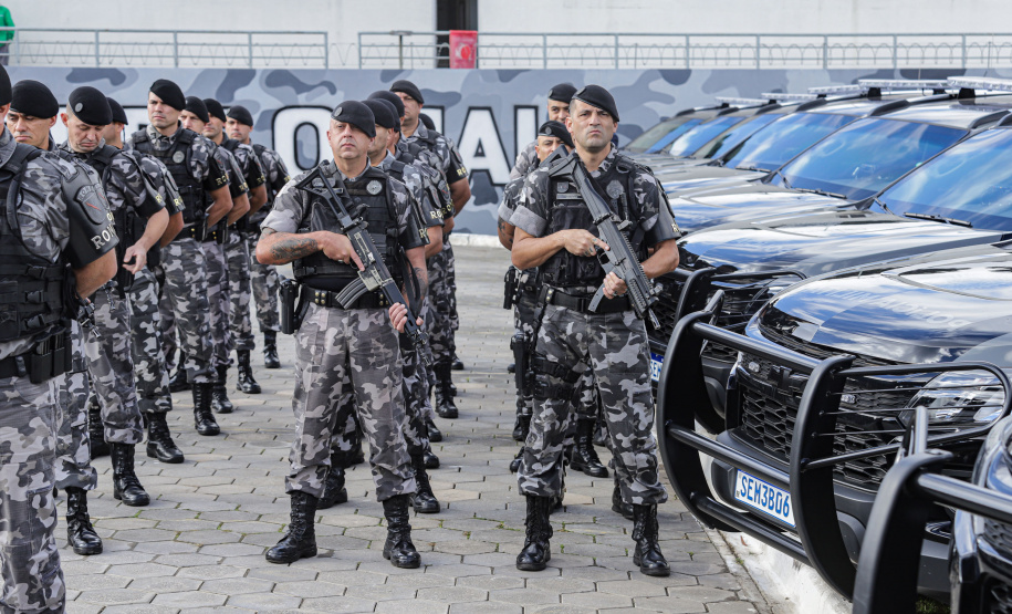 BPRONE recebe 38 novas viaturas durante solenidade de aniversário