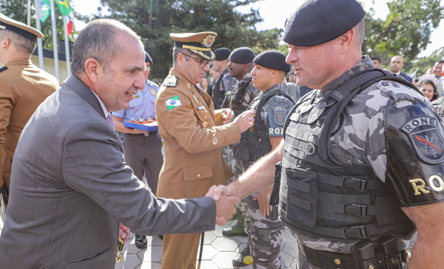 BPRONE recebe 38 novas viaturas durante solenidade de aniversário