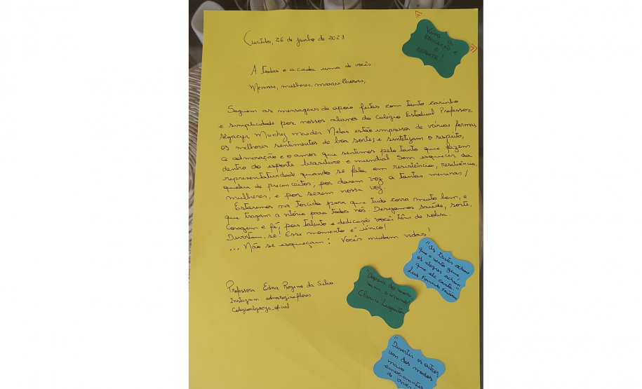 Projeto envolveu toda a escola