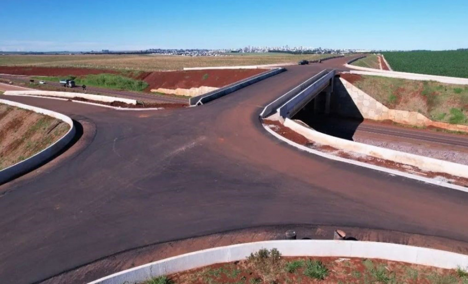 Duplicação do Contorno Oeste de Cascavel chega a 92,39% de conclusão