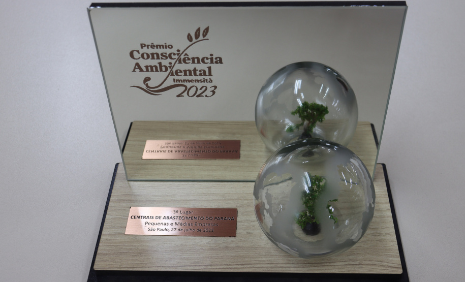 Ceasa Paraná recebe mais um prêmio por ações de conscientização ambiental