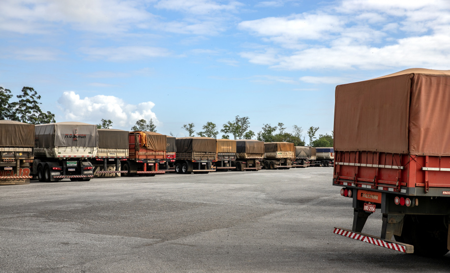 Porto de Paranaguá recebe quase 2.500 caminhões de grãos e farelo em 24 horas