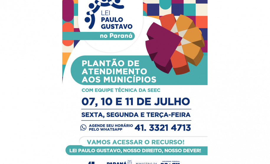SEEC abre plantão de atendimentos para municípios sobre Lei Paulo Gustavo