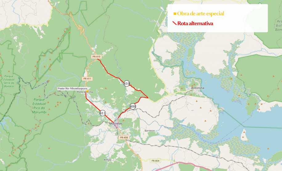 Bloqueio ponte em Porto de Cima Ponte de Porto de Cima terá bloqueios parciais a partir de 17 de julho