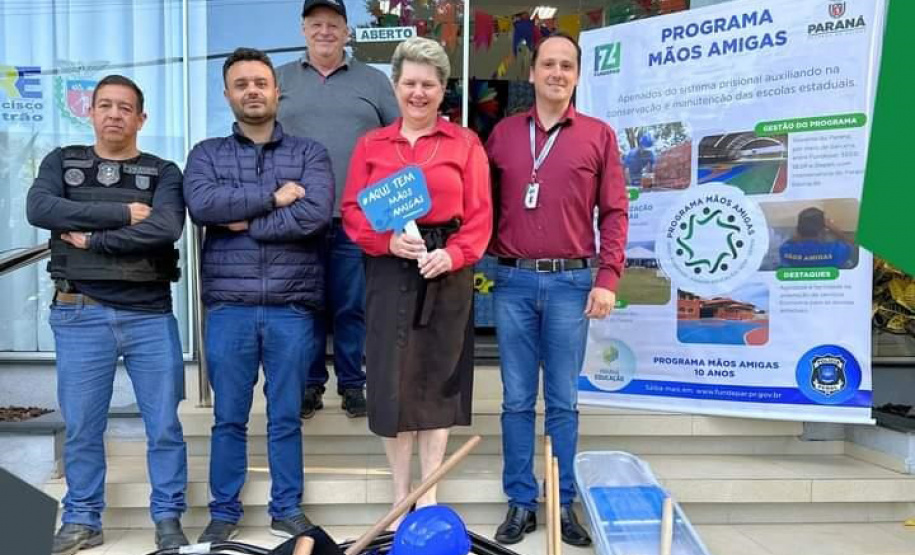 Sudoeste: programa que utiliza mão de obra de apenados em manutenções de escolas recebe novos equipamentos