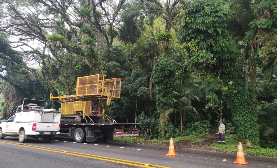 Ponte de Guaratuba - sondagens em Caiobá