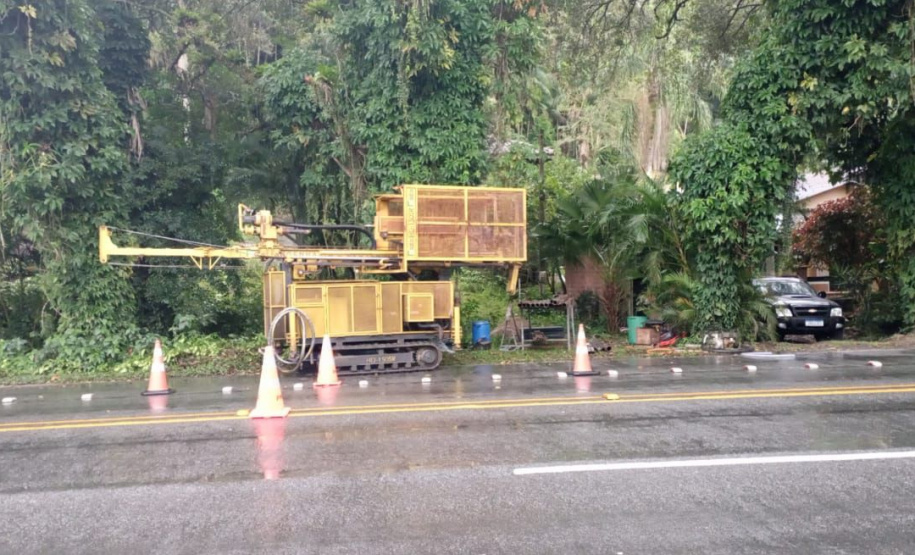 Ponte de Guaratuba - sondagens em Caiobá