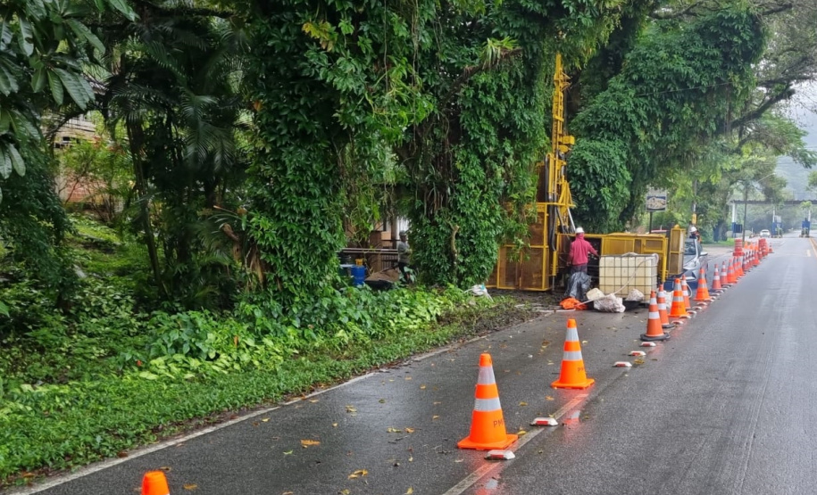 Ponte de Guaratuba - sondagens em Caiobá