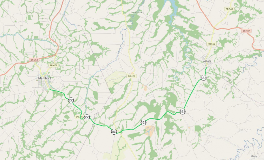 Estrada rural entre Mamborê e Luiziana receberá manutenção de R$ 7,2 mi
