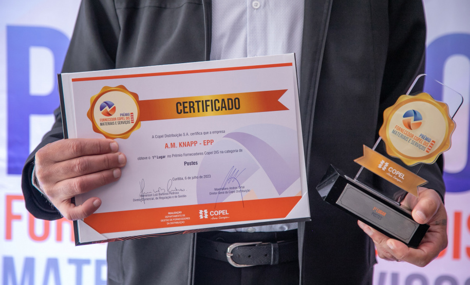 Copel premia os melhores fornecedores em sua 7ª edição do Prêmio Fornecedor