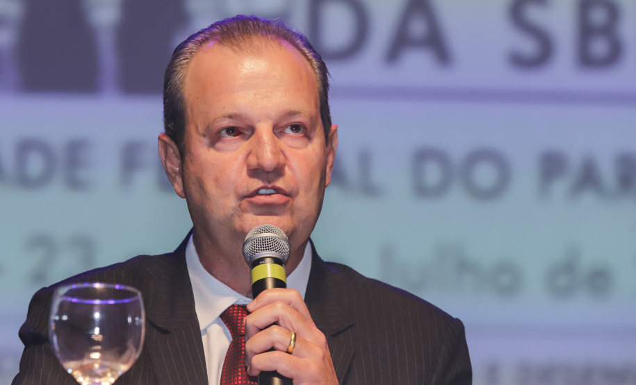 Curitiba, 23 de julho de 2023 - Abertura da 75ª Reunião Anual da SBPC - Sociedade Brasileira para o Progresso da Ciência, que aconteceu no Teatro Guaira, e contou com a presença da ministra de  Ciência, Tecnologia e Inovação, Luciana Santos.