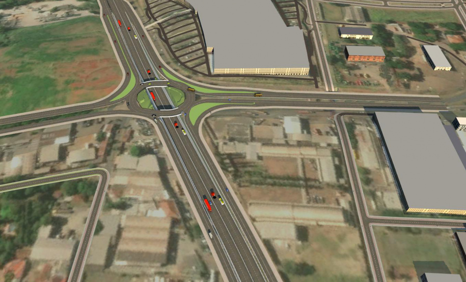 Trevo Catuaí - Maquete eletrônica do anteprojeto Edital do novo Trevo do Catuaí tem vencedor declarado