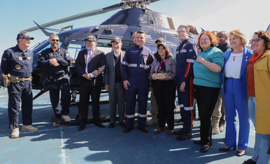 Vice Governador Darci Piana participa de encontro com os parceiros envolvidos na retomada do Serviço Aeromédico da PRF no Paraná - Foto: Ari Dias/AEN