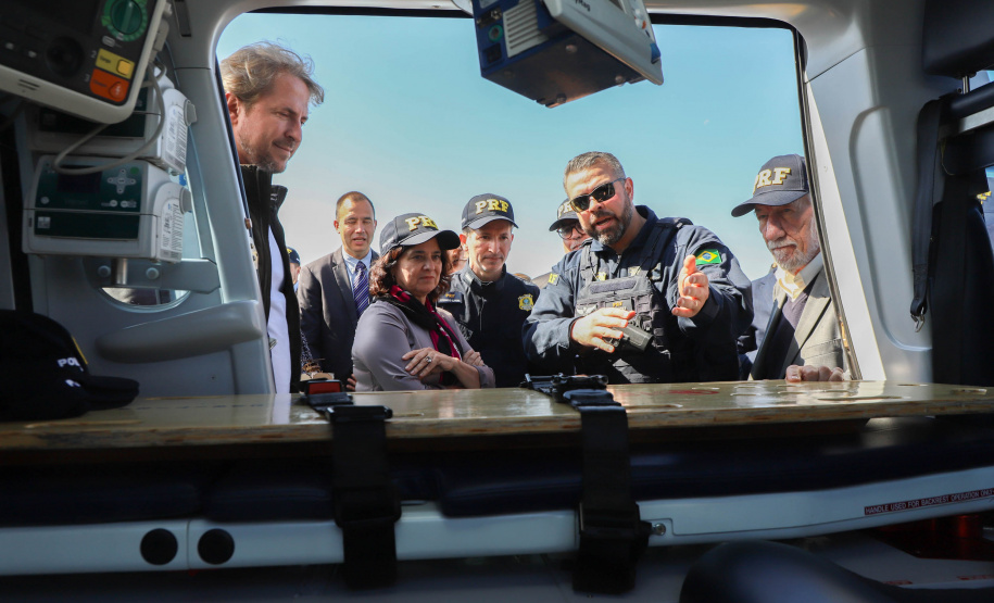 Vice Governador Darci Piana participa de encontro com os parceiros envolvidos na retomada do Serviço Aeromédico da PRF no Paraná - Foto: Ari Dias/AEN