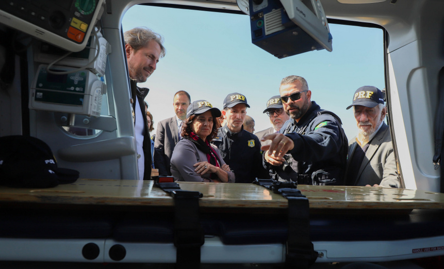 Vice Governador Darci Piana participa de encontro com os parceiros envolvidos na retomada do Serviço Aeromédico da PRF no Paraná - Foto: Ari Dias/AEN