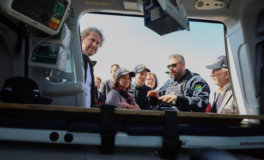 Vice Governador Darci Piana participa de encontro com os parceiros envolvidos na retomada do Serviço Aeromédico da PRF no Paraná - Foto: Ari Dias/AEN