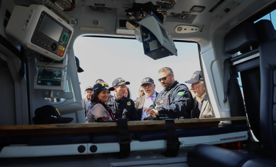 Vice Governador Darci Piana participa de encontro com os parceiros envolvidos na retomada do Serviço Aeromédico da PRF no Paraná - Foto: Ari Dias/AEN
