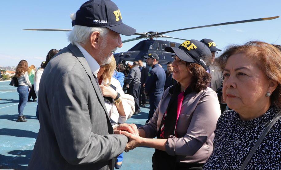 Vice Governador Darci Piana participa de encontro com os parceiros envolvidos na retomada do Serviço Aeromédico da PRF no Paraná - Foto: Ari Dias/AEN