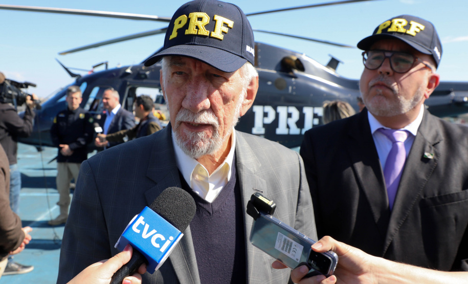 Vice Governador Darci Piana participa de encontro com os parceiros envolvidos na retomada do Serviço Aeromédico da PRF no Paraná - Foto: Ari Dias/AEN