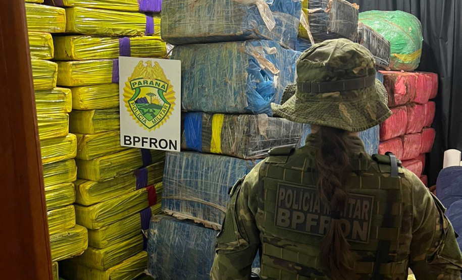 Polícia Militar apreende quase quatro toneladas de drogas em Pato Bragado