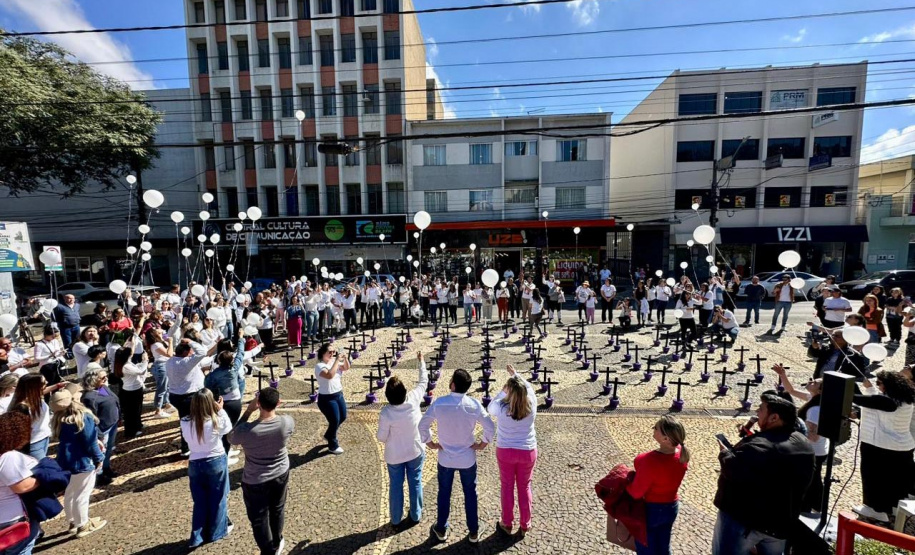 GUARAPUAVA - 22 - 07- 2023 - programação da Campanha Paraná Unido no Combate ao Feminicídio