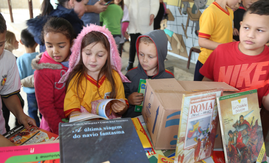 Sanepar doa 400 livros para escola rural em Quitandinha