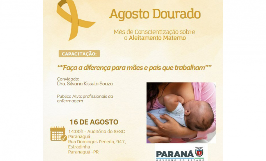Sesa promove ações na primeira quinzena de agosto para incentivo e proteção ao aleitamento materno
