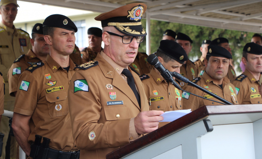 PMPR realiza passagem de comando da Academia Policial Militar do Guatupê
