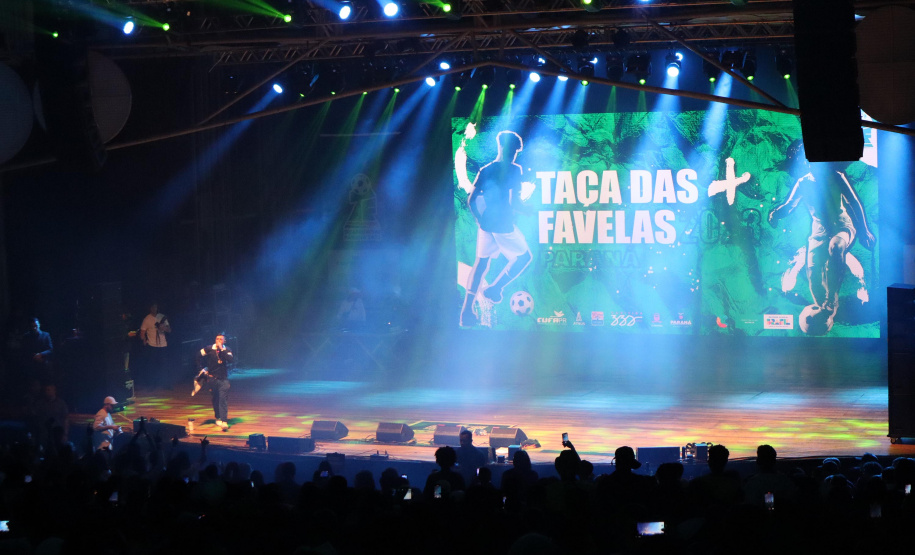 cerimônia de lançamento da Taça das Favelas Paraná 2023