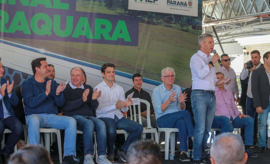O governador Carlos Massa Ratinho Junior inaugurou neste sábado (05) o novo terminal de ônibus metropolitano de Piraquara, na Região Metropolitana de Curitiba (RMC).