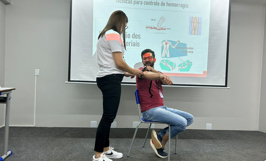 Polícia Penal capacita 35 agentes em curso de primeiros socorros no Complexo Penitenciário de Maringá