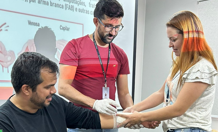 Polícia Penal capacita 35 agentes em curso de primeiros socorros no Complexo Penitenciário de Maringá