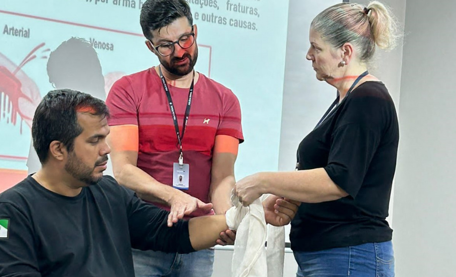 Polícia Penal capacita 35 agentes em curso de primeiros socorros no Complexo Penitenciário de Maringá