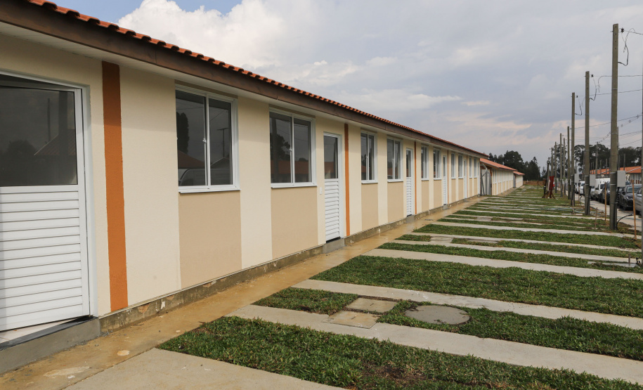 Lapa, 10 de agosto de 2023 - O governo do Paraná realiza na Lapa a entrega de 118 moradias populares, sendo 94 por meio do programa Casa Fácil.
