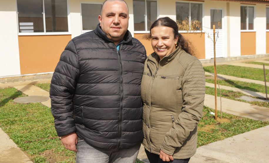 Lapa, 10 de agosto de 2023 - O governo do Paraná realiza na Lapa a entrega de 118 moradias populares, sendo 94 por meio do programa Casa Fácil.